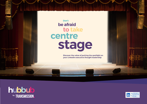 Don't be afraid to take centre stage